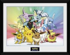 Pokémon - Evoli - Gerahmter Kunstdruck