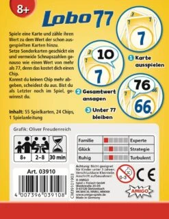 Lobo 77 - Kartenspiel -Yvolve Verkäufe AMI 0023 1