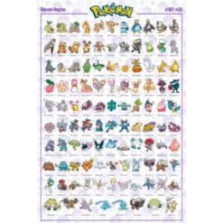 Pokémon - Sinnoh Englisch - Poster