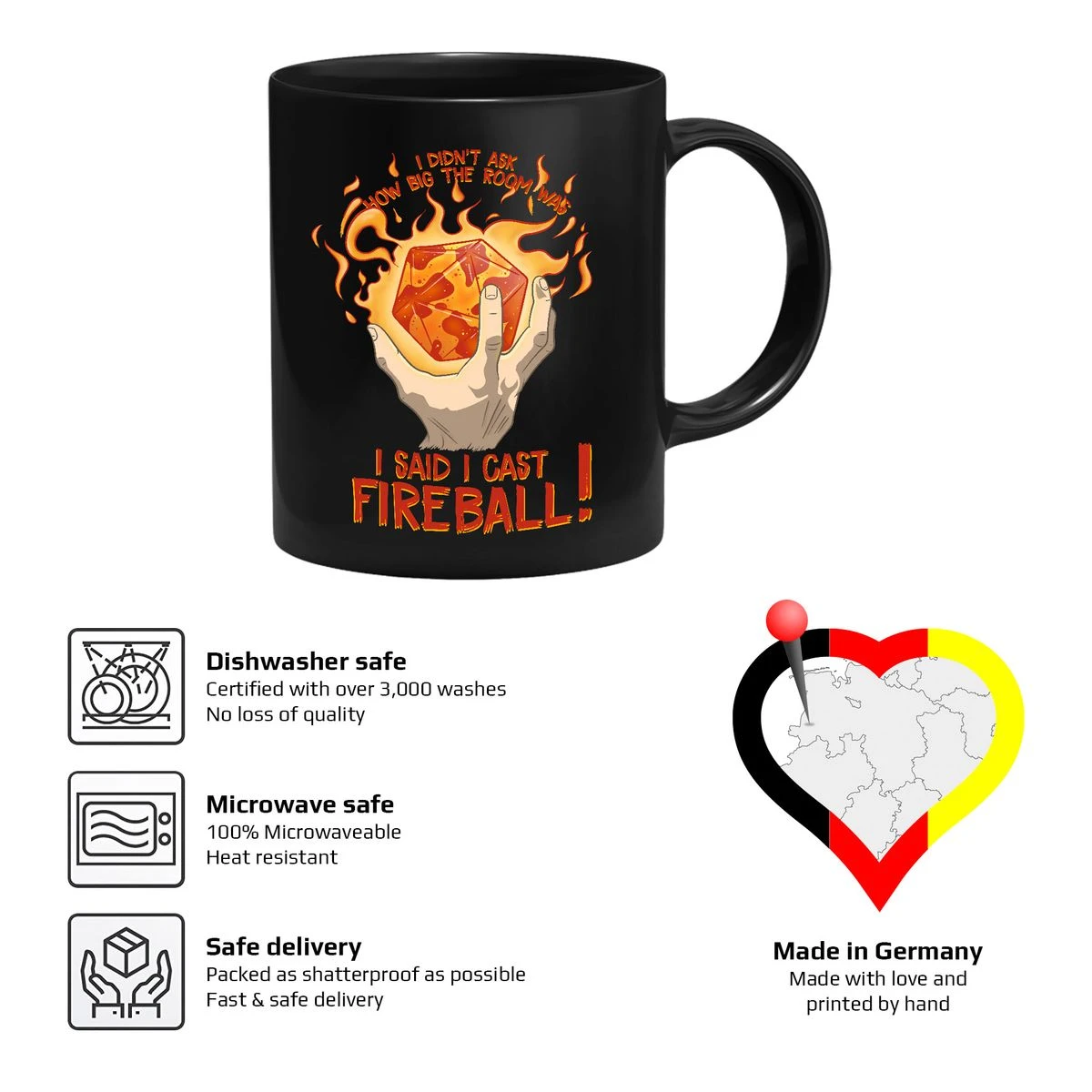 GlassStaff - I Cast Fireball - Tasse 5 GlassStaff - I Cast Fireball - Tasse – Bild 5