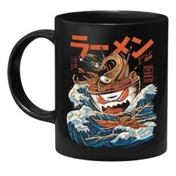 Ilustrata - Black Great Ramen - Tasse -Yvolve Verkäufe ILU 0004 Tasse3