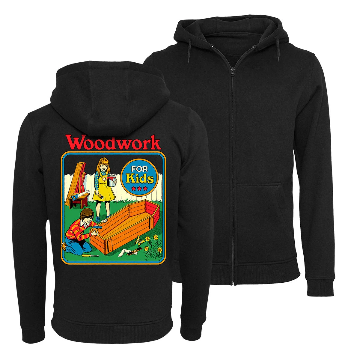 Steven Rhodes - Woodwork For Kids - Zip-Hoodie 1 Steven Rhodes - Woodwork For Kids - Zip-Hoodie