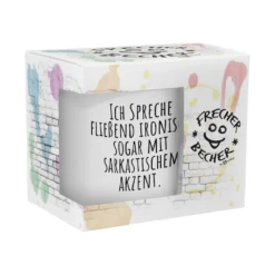 Yvolve - Ich Spreche Fließend Ironisch - Tasse -Yvolve Verkäufe Spru che Ich spreche Ironisch 6