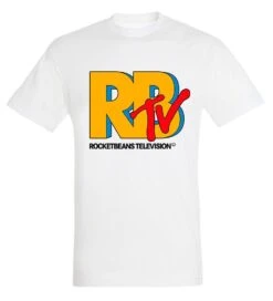 Rocket Beans TV - MTV Style - T-Shirt -Yvolve Verkäufe TS RB MTV Logo White NEU