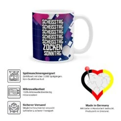 Yvolve - Scheißtag - Tasse -Yvolve Verkäufe Tasse Scheisstag 5