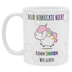 Yvolve - Nur Verrückte Hier - Tasse -Yvolve Verkäufe Tasse nur verru ckte hier 1