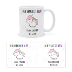 Yvolve - Nur Verrückte Hier - Tasse -Yvolve Verkäufe Tasse nur verru ckte hier 4