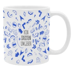 Yvolve - Von Idioten Umgeben - Tasse -Yvolve Verkäufe Tasse von idioten 2