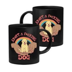 Hillary White Rabbit - Adopt A F*cking Dog - Tasse