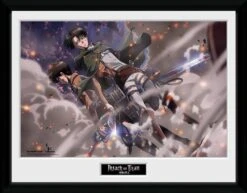 Attack On Titan - Smoke Blast - Gerahmter Kunstdruck